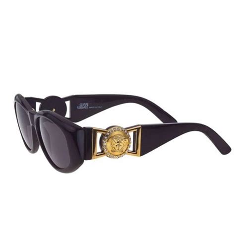 vintage versace sunglasses black|vintage versace sunglasses women.